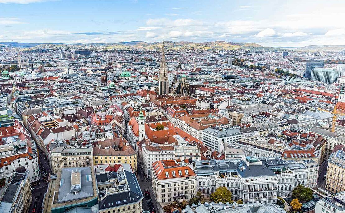 Blick über Wien