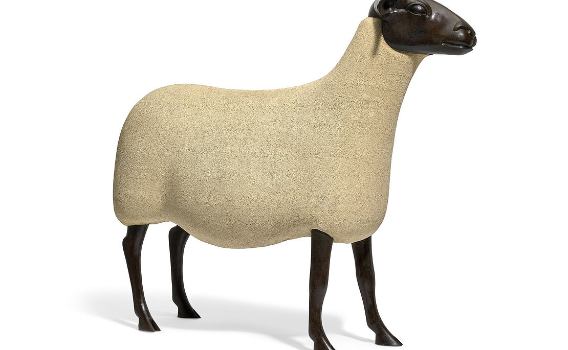 Schaf aus Epoxidharz
