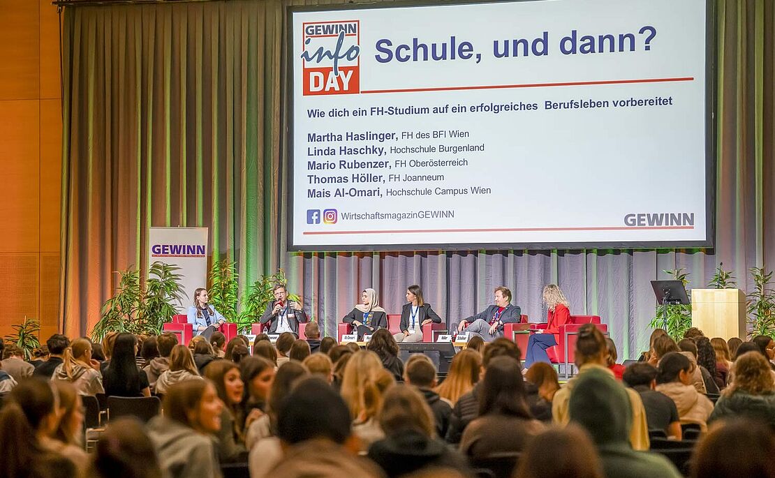 GEWINN InfoDay 2025, Vortrag Schule und dann?