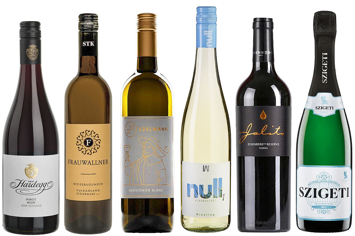 Foto von den Weinen des Monats April 2026