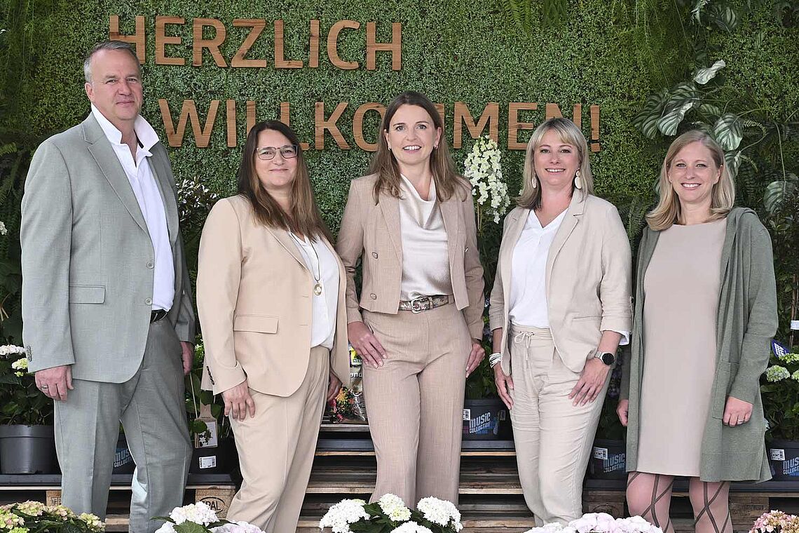 Gruppenfoto Helmut Bayer, Tabitha Hackl, Susanne Eidenberger, Nicole Sumah, Brigitte Zibuschka