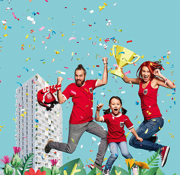 Das Crazy Oida! Leywand - das Wohnhochhaus