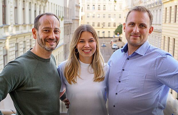 Andreas Fink, Franziska Holzmüller und Fabian Rumrich