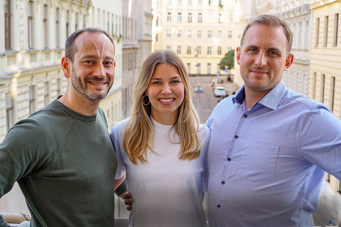 Andreas Fink, Franziska Holzmüller und Fabian Rumrich
