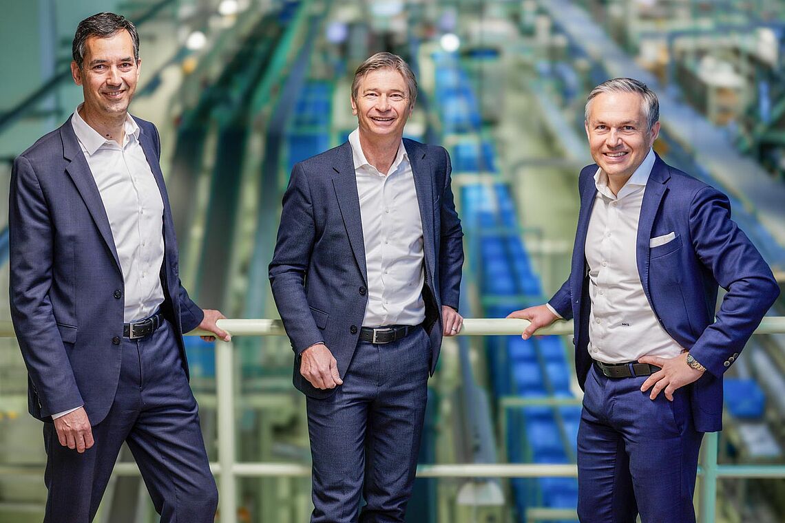 Gruppenfoto Andreas Janka, Andreas Windischbauer und Maximilian von Künsberg Sarre