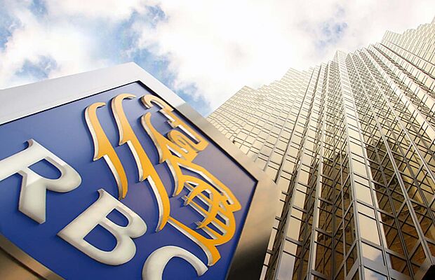 Fassade Royal Bank of Canada mit Logo