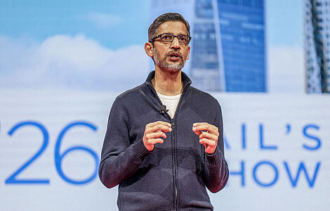 Sundar Pichai bei einem Vortrag