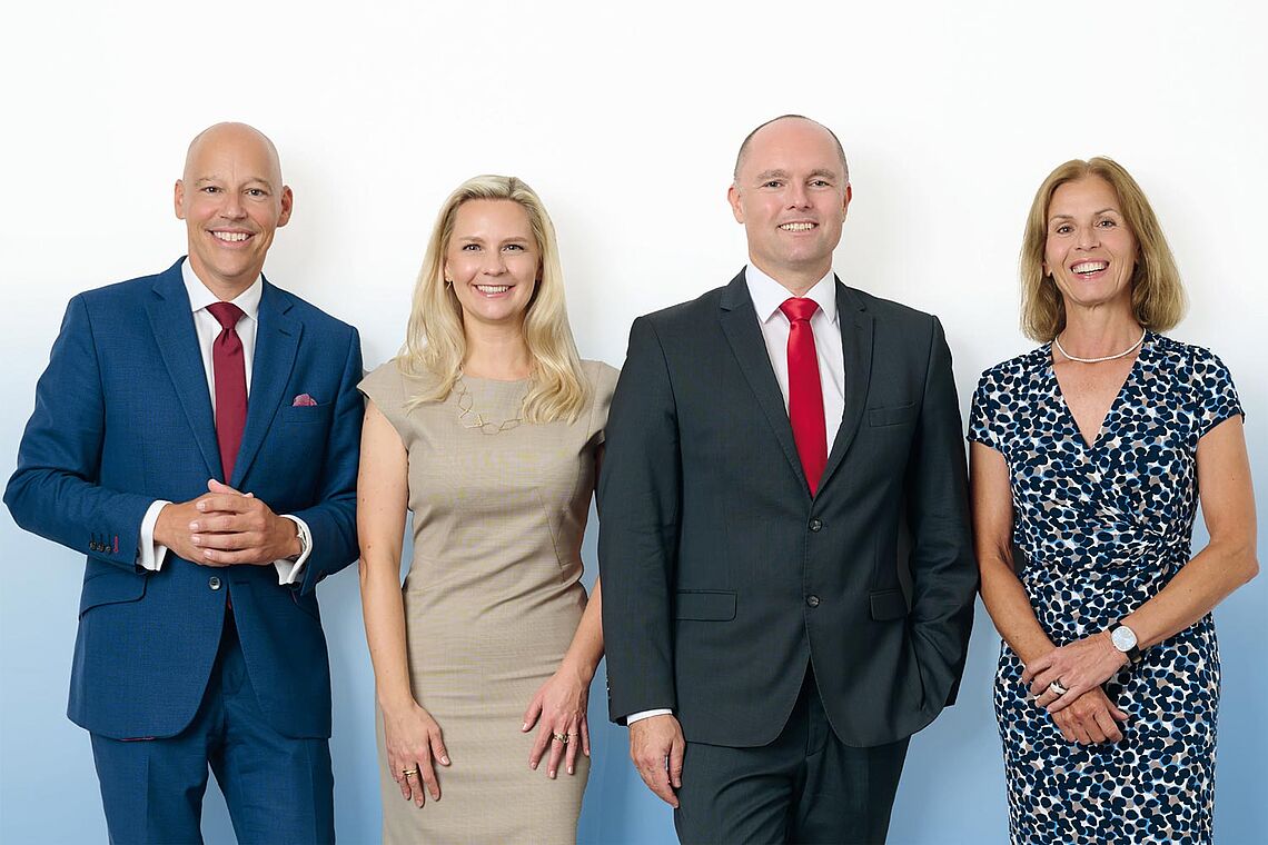 Foto von Robert Baumert, Sandra Huber, Georg Wilfling, Gabriele Hackl