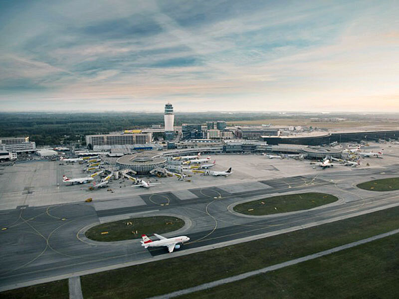 Luftaufnahme Flughafen Wien