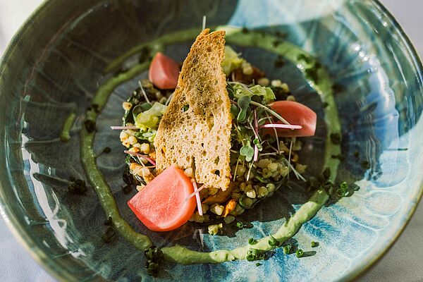 Angerichteter Teller Reiters Supreme Burgenland