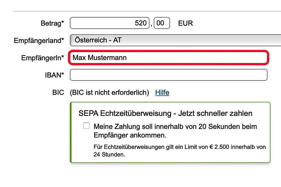 IBAN-Abgleich kommt