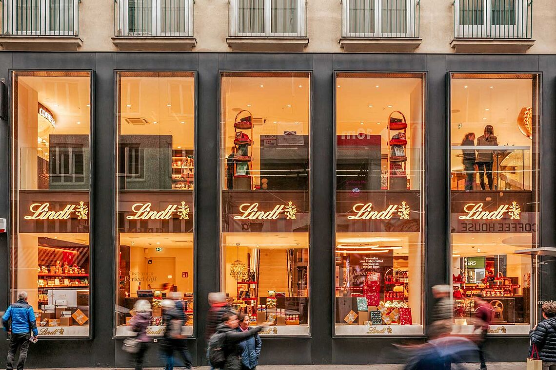 Lindt erobert die Wiener Innenstadt