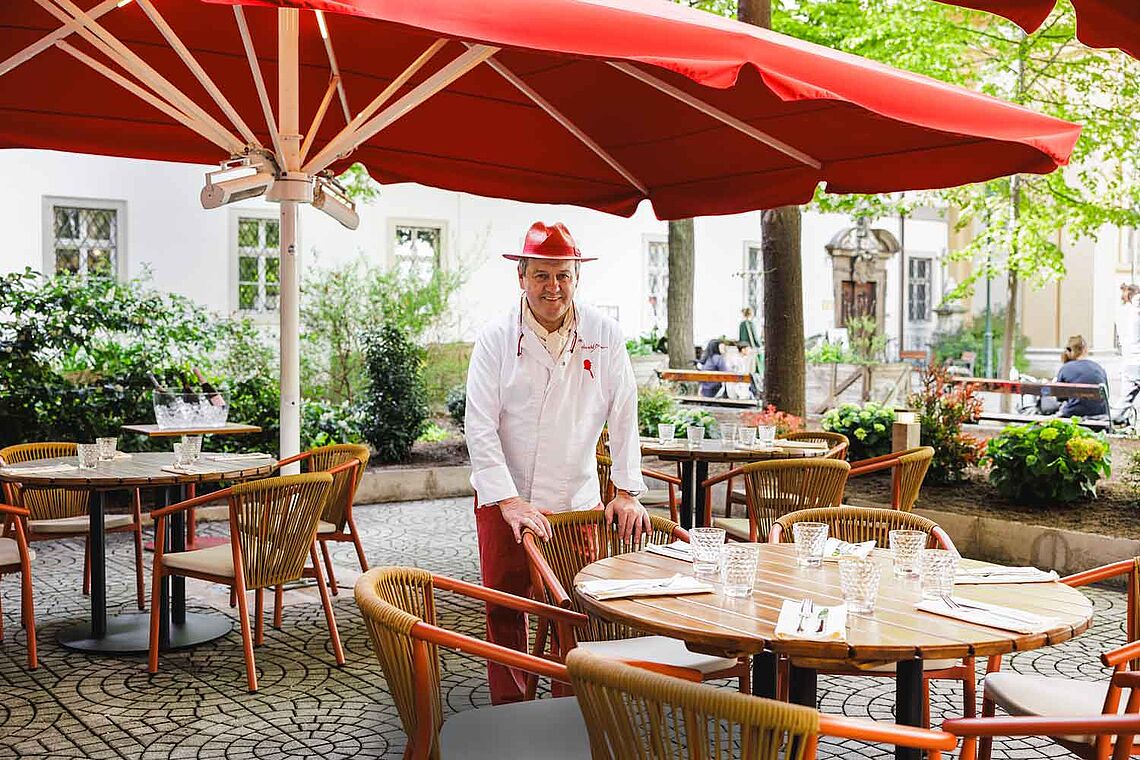 Foto Harald Brunner im Gastgarten