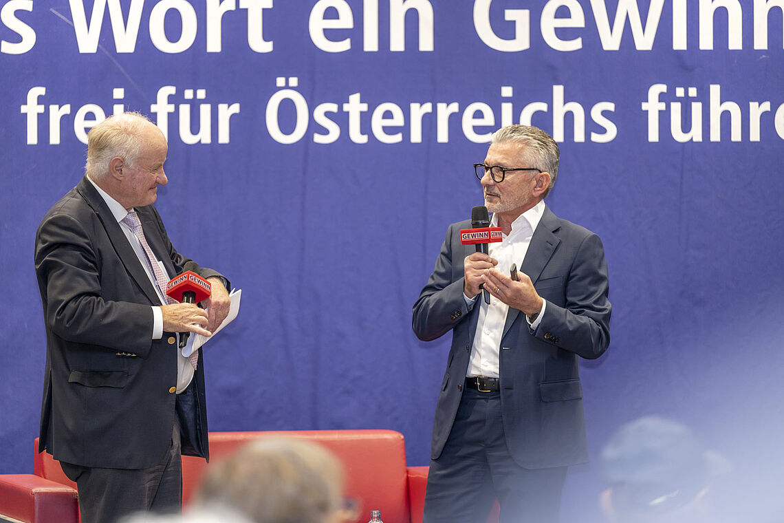 Georg Wailand und Voestalpine-Chef Herbert Eibensteiner.