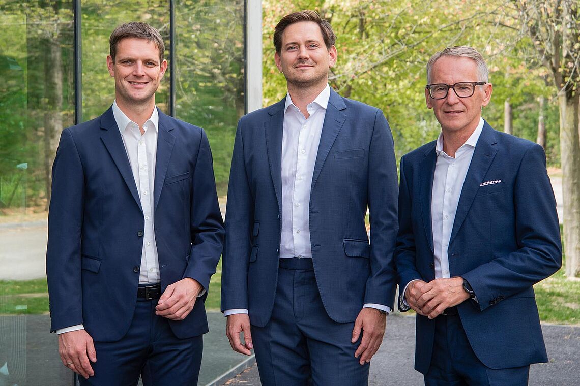 Gruppenfoto Daniel Erlinger, Patrick Toifl und Manfred Huber