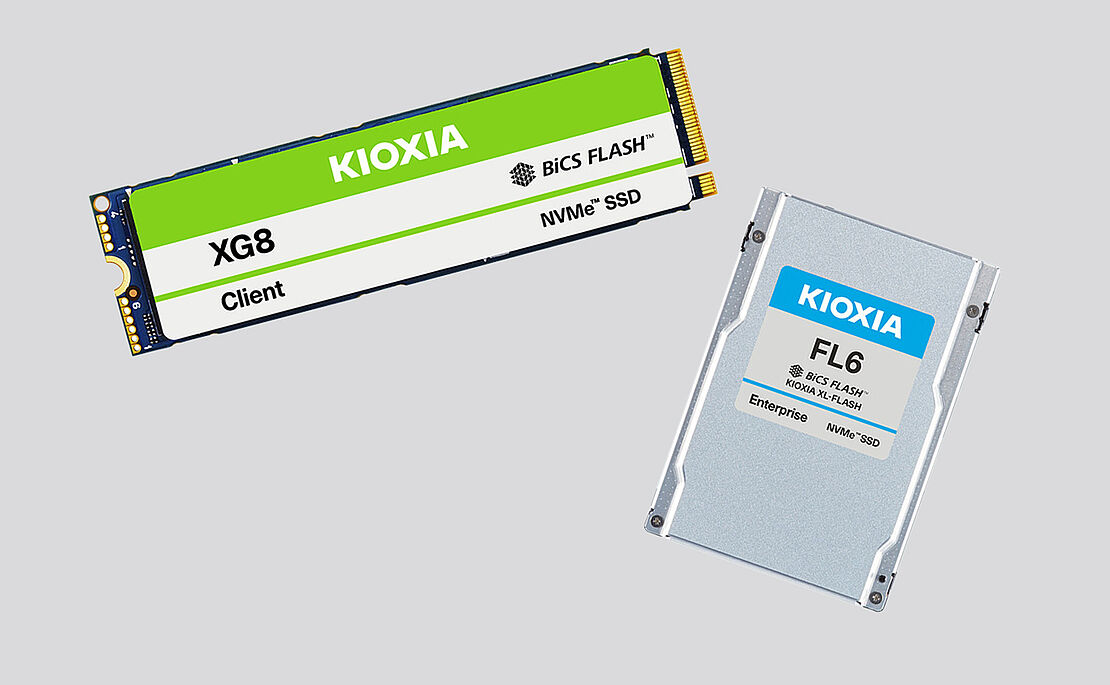 Festplatten und Speicherchips von Kioxia