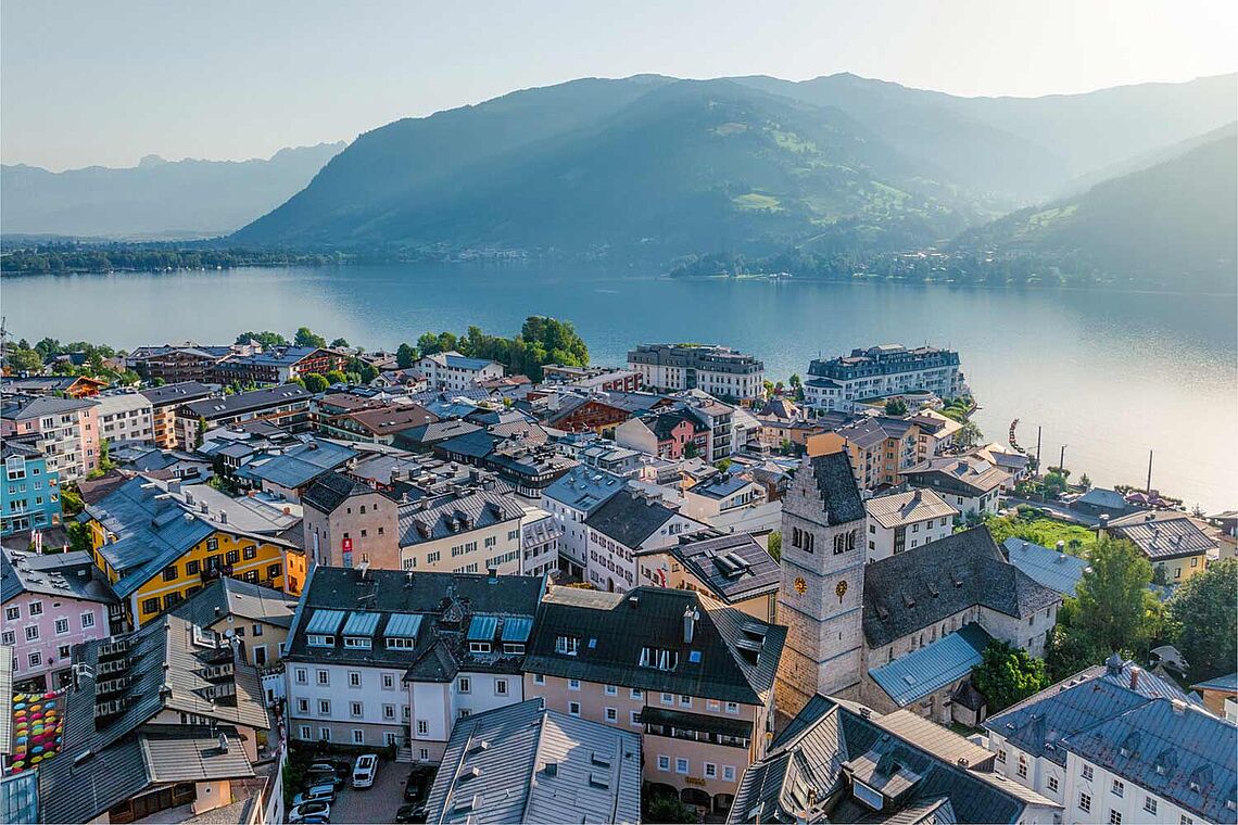 Blick auf die Stadt Zell am See