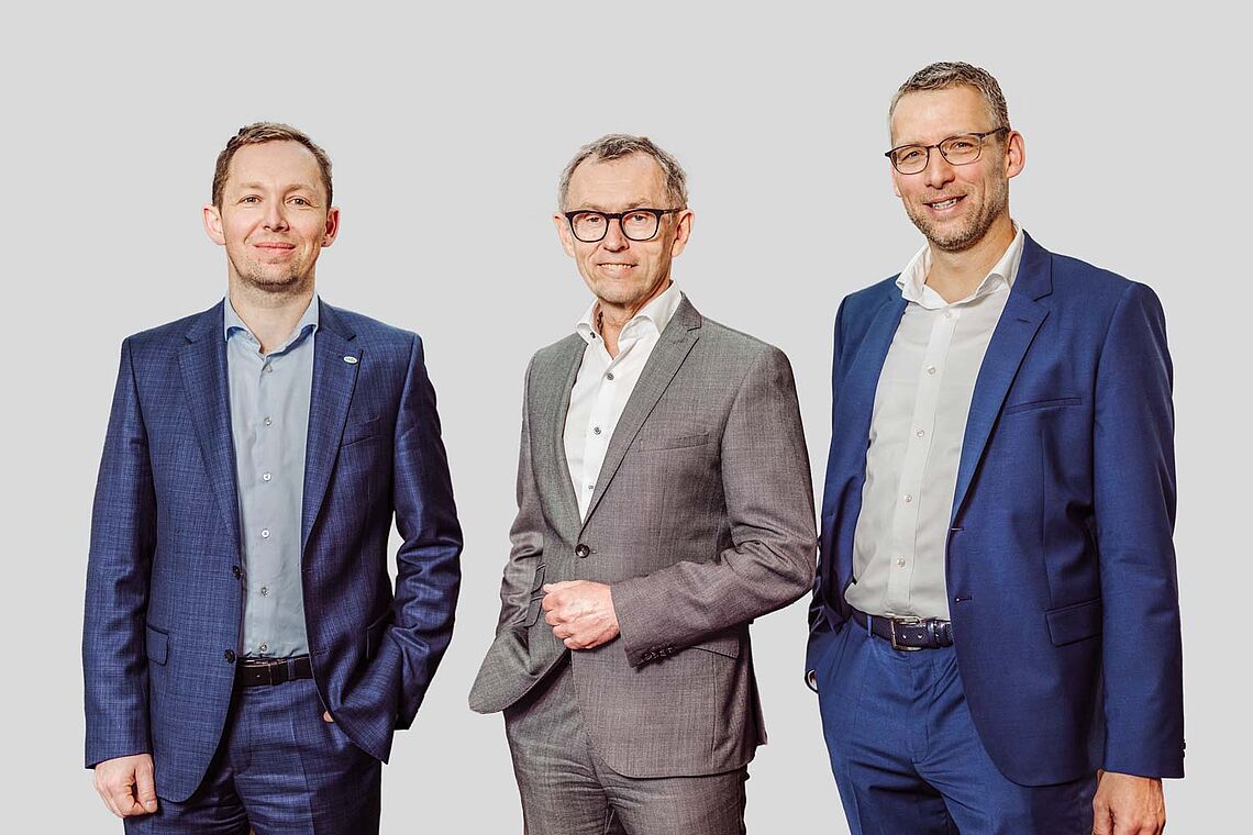 Portrait Bernhard Stöhr, Klaus Hraby und Thomas Krahofer