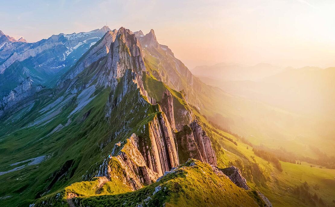Berge bei Sonnenuntergang