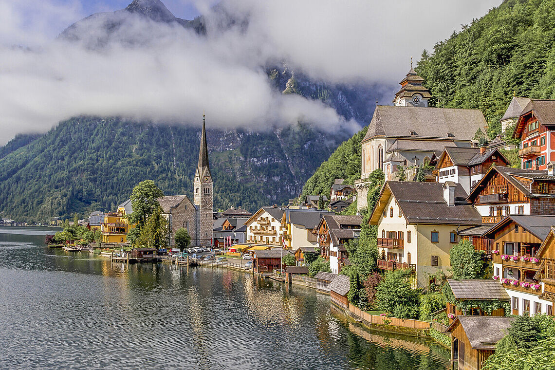 Blick auf das Heritage.Hotel Hallstatt