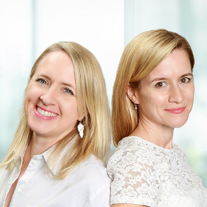 Gruppenfoto Katharina Raubek und Katharina Fritz-Rösch