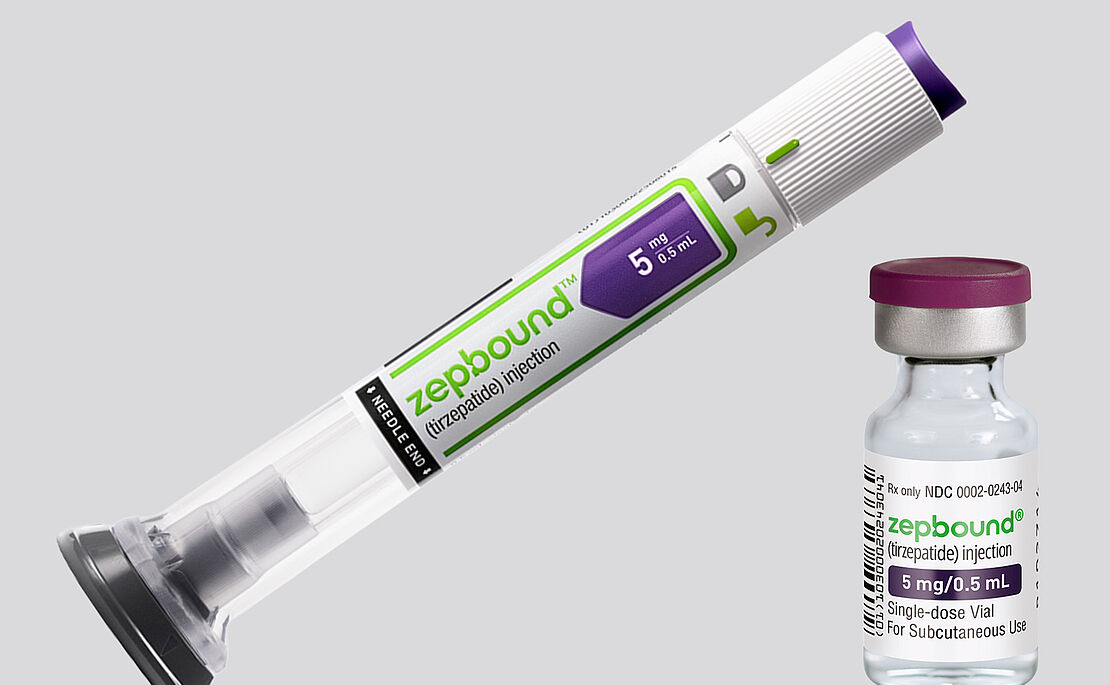 Abnehmspritze und Ampulle von Eli Lilly