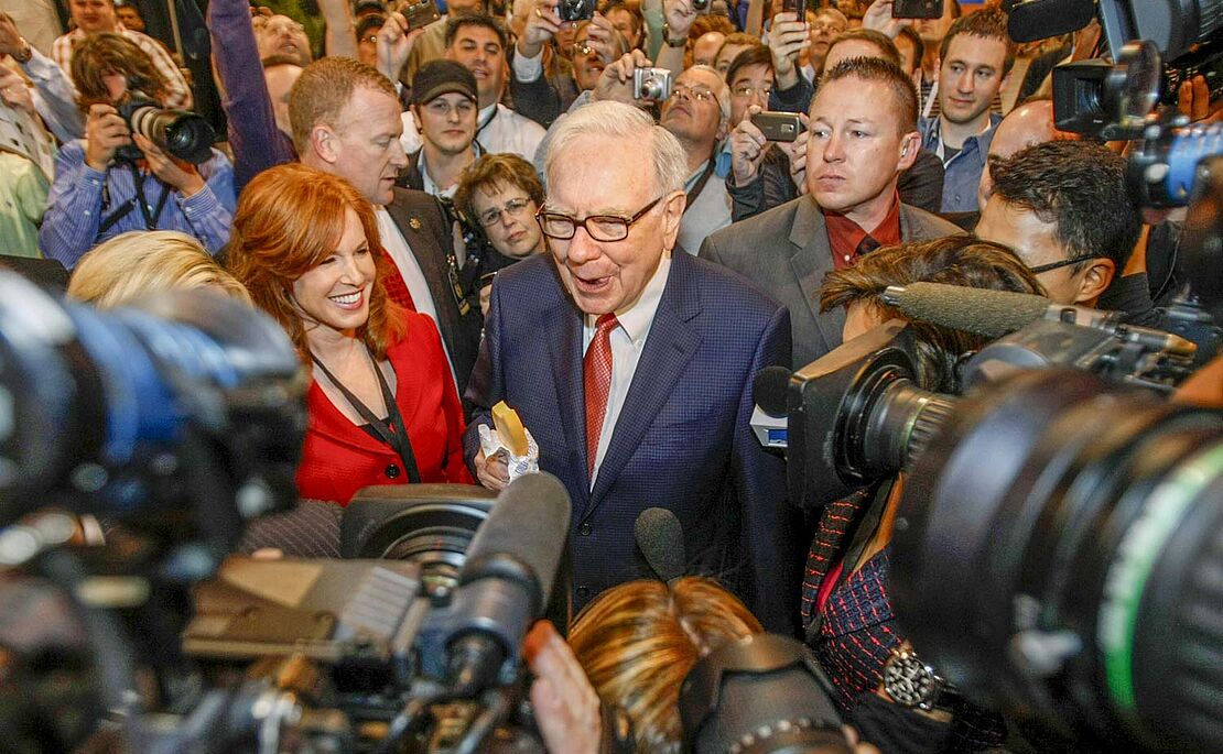 Buffett in der Publikumsmasse
