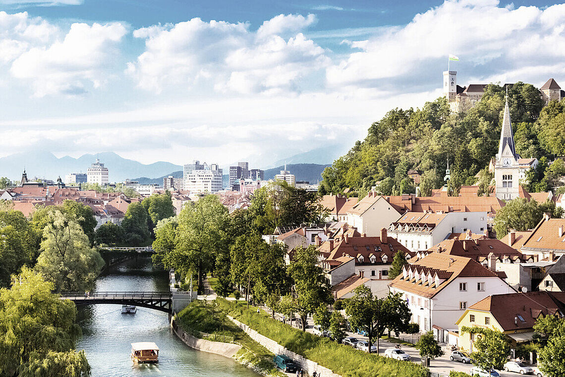Blick auf Ljubljana