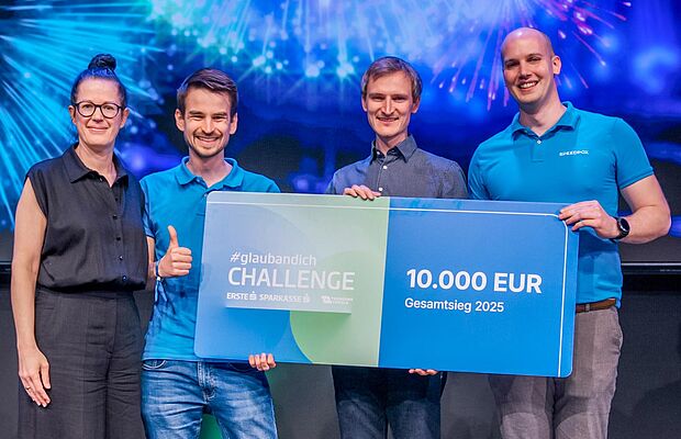 #glaubandich CHALLENGE 2025, Sieger SpeedPox, Gerda Holzinger-Burgstaller, Alexander Ricke, Simon Bellink, Raffael Baumfried