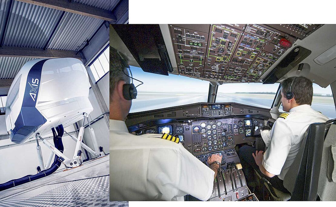 Flugsimulator von der Firma Axis Flight Training Systems