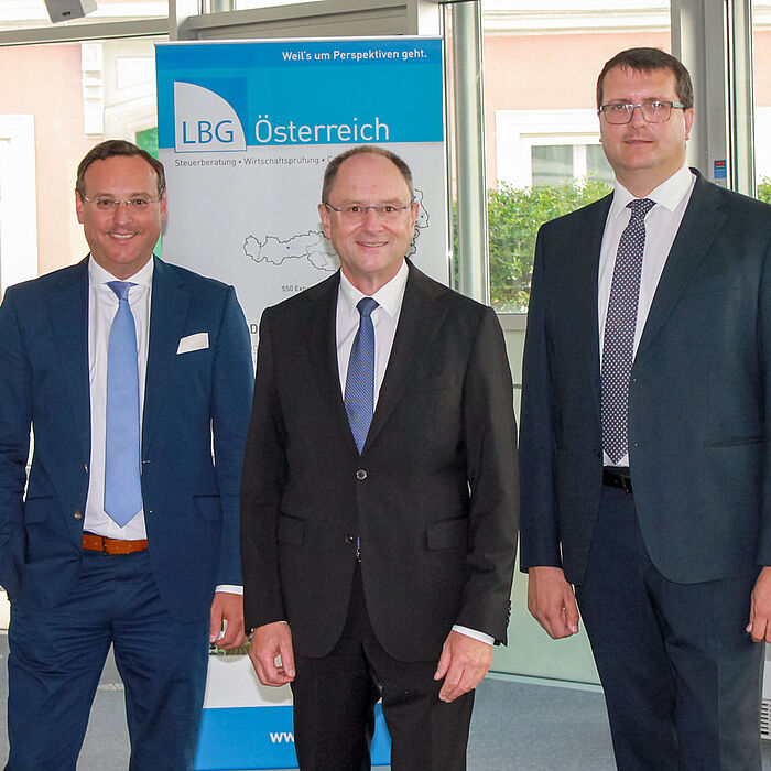 Gruppenfoto Andreas Unger, Heinz Harb und Thomas Klikovics