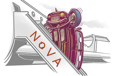 Die Nova beim Abflug