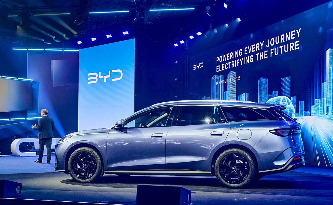 Blick auf einen BYD bei der IAA Mobility 2025