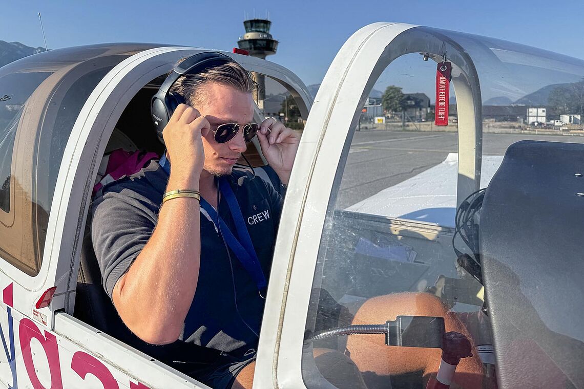 Jungpilot im Anflug