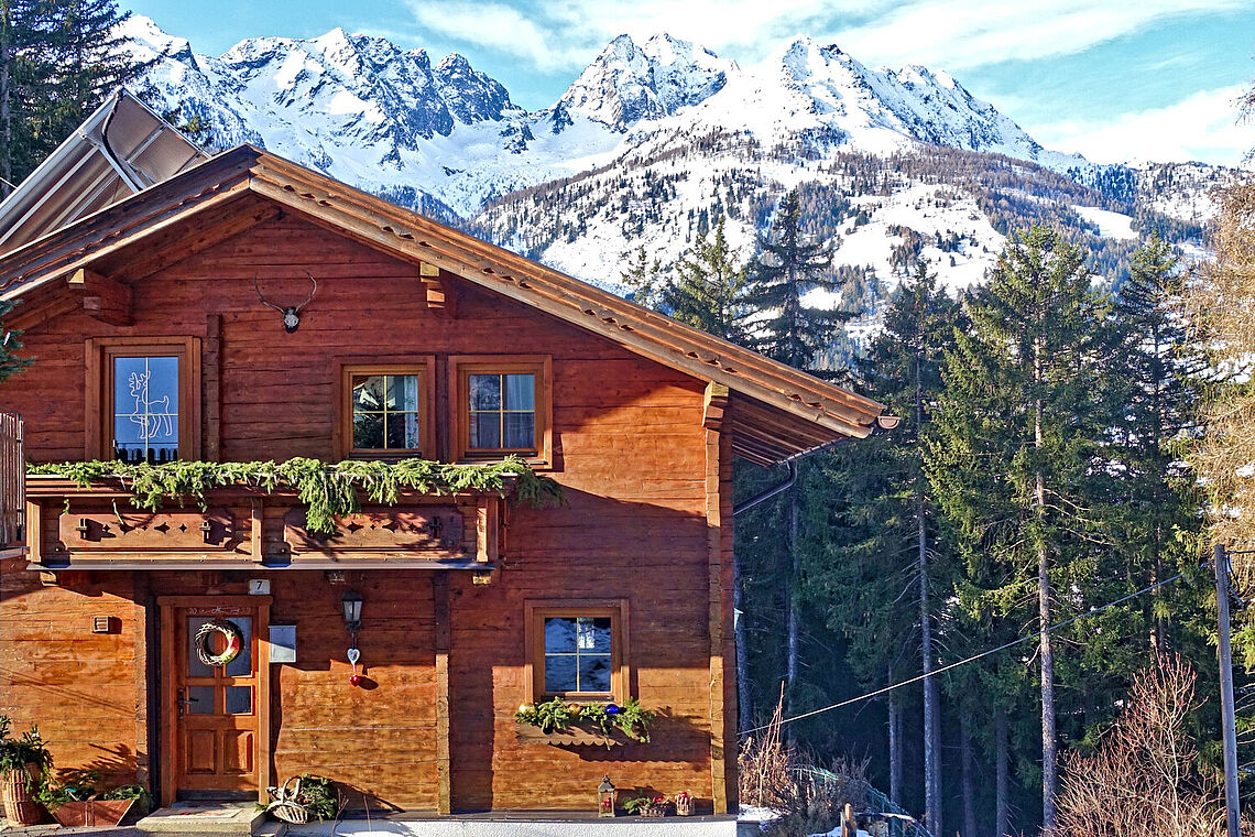 Außenansicht Almchalet Goldbergleiten