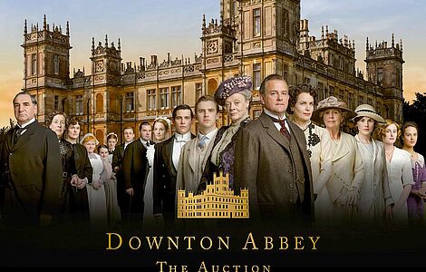 Plakat zu Downton Abbey Auktion