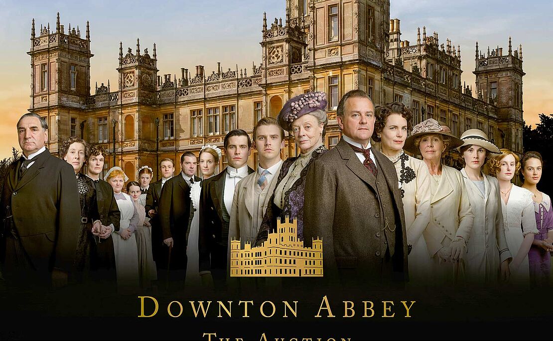 Plakat zu Downton Abbey Auktion