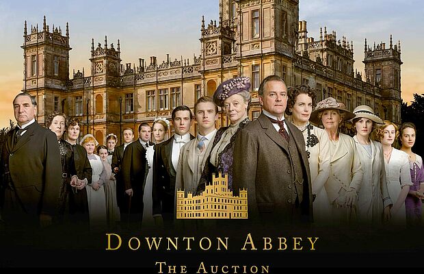 Plakat zu Downton Abbey Auktion