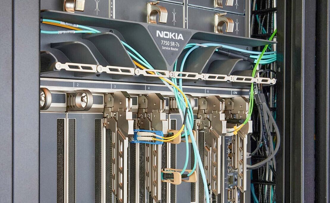 Blick in einen Router