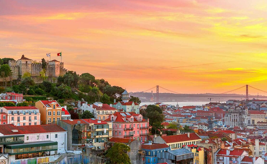 Blick auf Lissabon