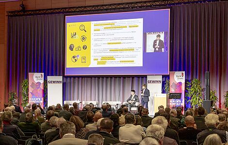 Abendveranstaltung GEWINN-Messe 2026: Bühne
