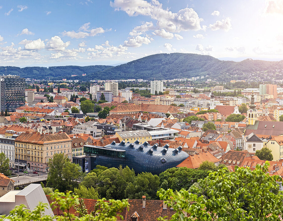 Blick über Graz