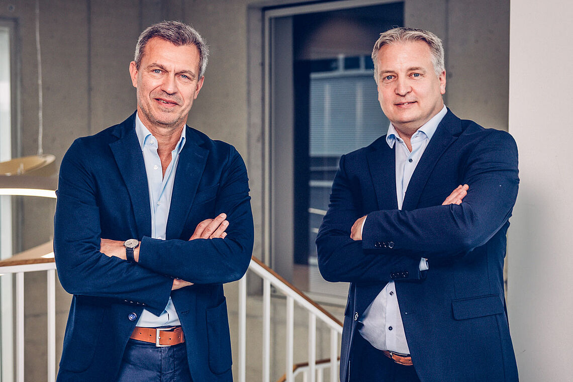 Gruppenfoto Norbert Marcher und Markus Fahrnberger-Schweizer