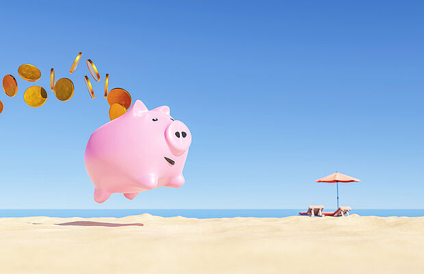 Schweinchen am Strand