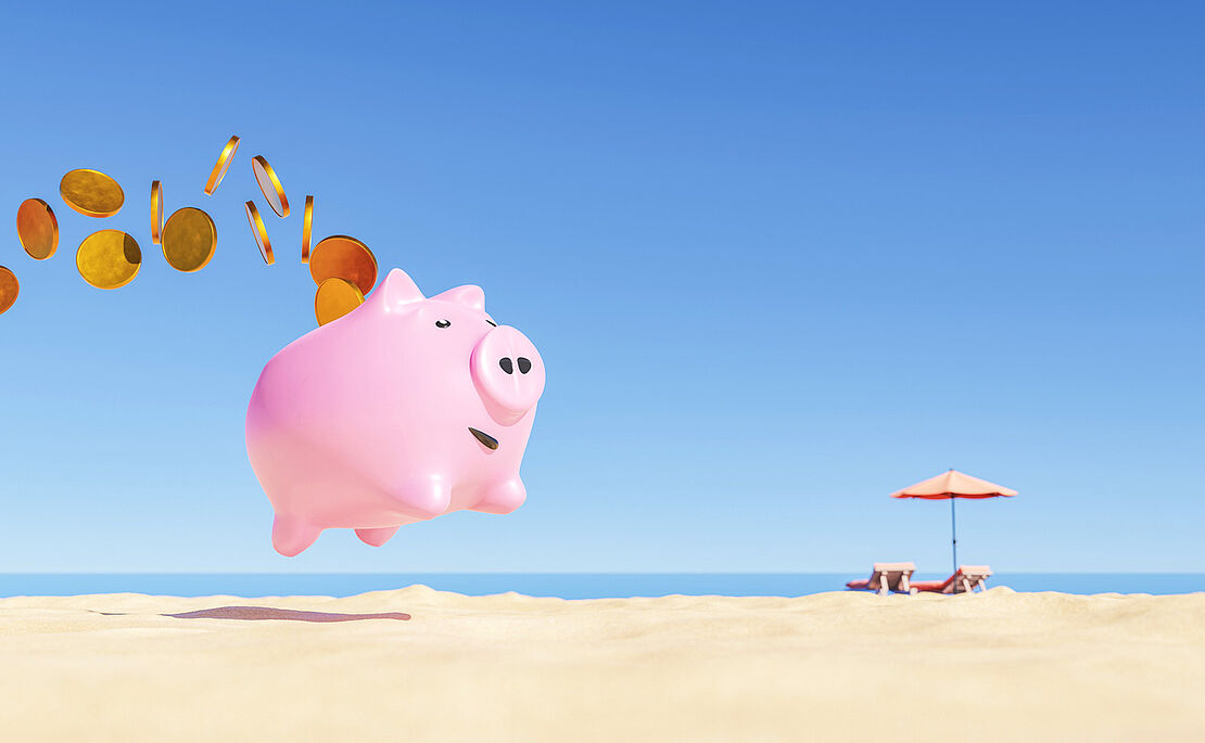 Schweinchen am Strand