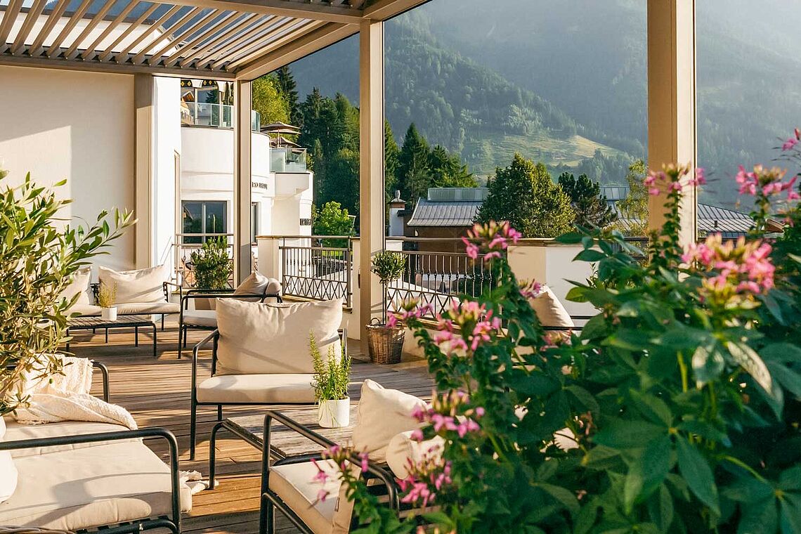 Panoramaterrasse Hotel Alpina Alpendorf