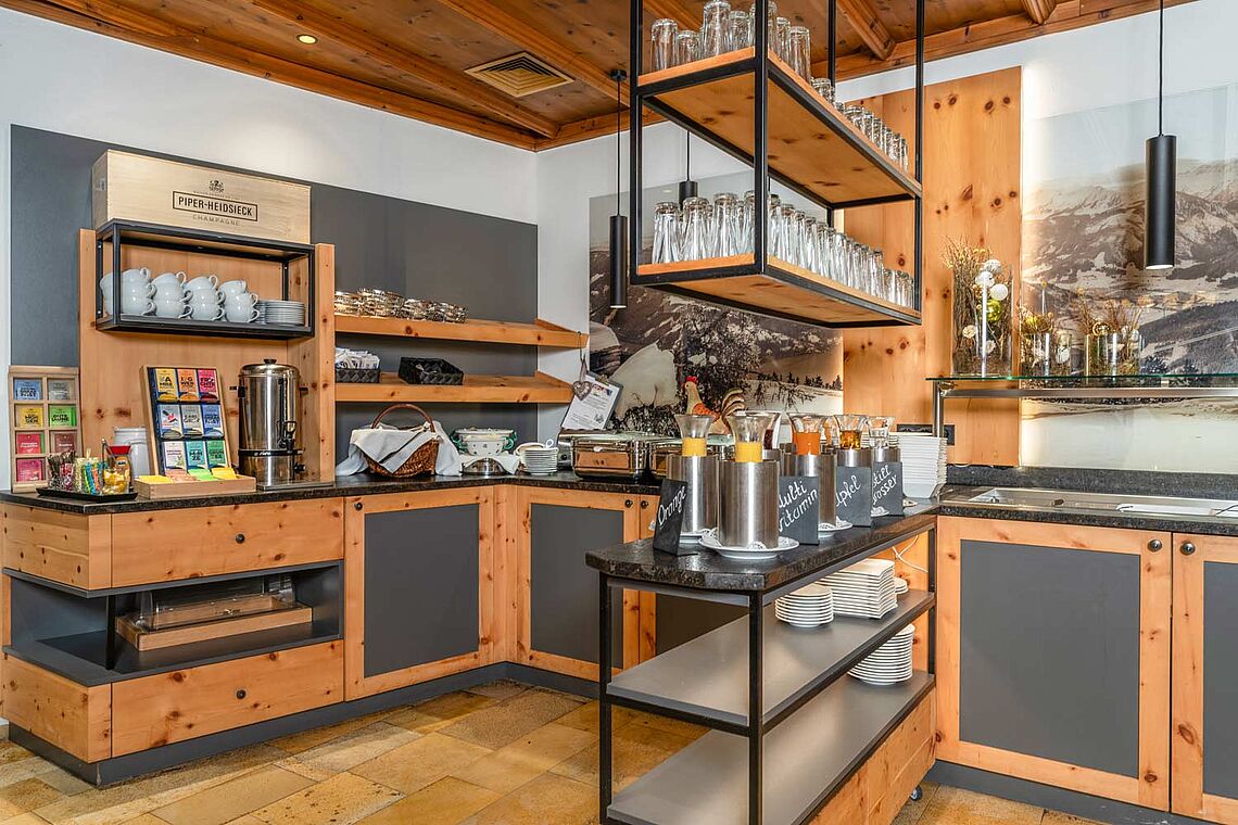 Frühstücksbuffet Hotel zum Hirschen Zell am See-Kaprun